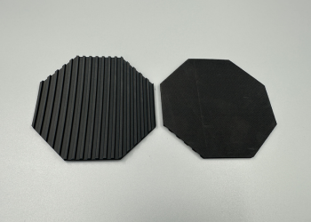 防振ゴムパッキンの特注加工事例｜八角形形状をウォータージェットで精密カット 株式会社ダイコー